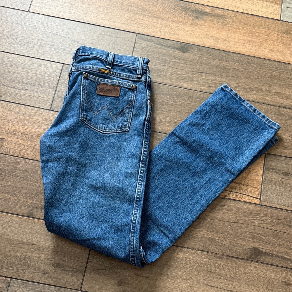 Wrangler Men's Bootcut Jeans in Deep Blue